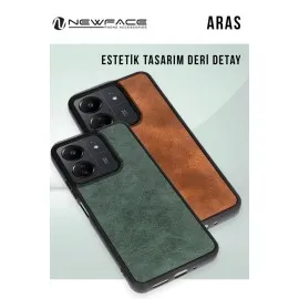 Newface Samsung Galaxy A26 Kılıf Aras Deri Kapak - Taba