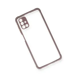 Newface Samsung Galaxy M51 Kılıf Miami Şeffaf Silikon - Açık Mor