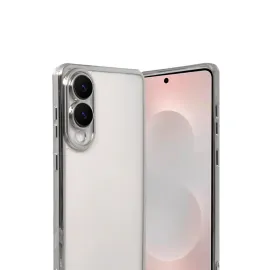 Newface Samsung Galaxy S25 Edge Razer Lensli Silikon - Gümüş