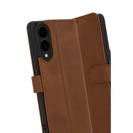 Newface Samsung Galaxy S25 Edge Trend S Plus Kapaklı Kılıf - Taba