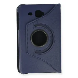 Newface Samsung Galaxy T280 Tab A 7 Kılıf 360 Tablet Deri Kılıf - Lacivert