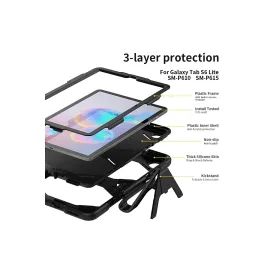 Newface Samsung Galaxy T500 Tab A7 10.4 Kılıf Griffin Tablet Kapak - Siyah