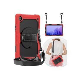 Newface Samsung Galaxy T500 Tab A7 10.4 Kılıf Pars Tablet Kapak - Kırmızı