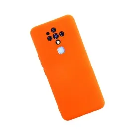 Newface Tecno Camon 16 Kılıf Nano Içi Kadife Silikon - Turuncu