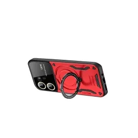 Newface Vivo Y16 Kılıf Joy Lens Standlı Kapak - Kırmızı