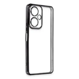Newface Vivo Y27 Kılıf Razer Lensli Silikon - Siyah