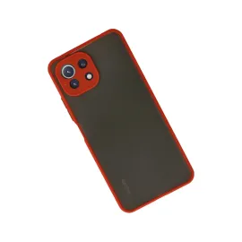 Newface Xiaomi Mi 11 Lite Kılıf Montreal Silikon Kapak - Kırmızı
