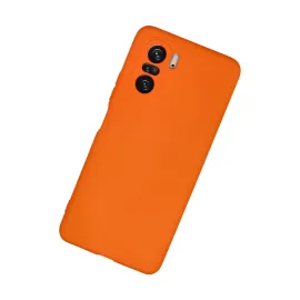 Newface Xiaomi Poco F3 Kılıf Nano Içi Kadife Silikon - Turuncu