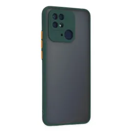 Newface Xiaomi Redmi 10C Kılıf Montreal Silikon Kapak - Yeşil