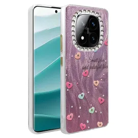 Newface Xiaomi Redmi Note 14 Pro 4G Kılıf Blade Aynalı Desenli Kapak - Desen 8