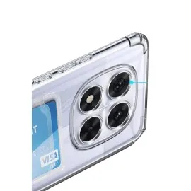 Newface Xiaomi Redmi Note 14 Pro 5G Kılıf Kart Şeffaf Silikon - Şeffaf