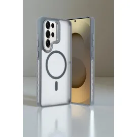 Joko Samsung Galaxy S25 Ultra Flet Lens Magsafe Kapak - Koyu Yeşil