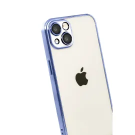 Newface Apple Iphone 15 Razer Lensli Silikon - Açık Mavi