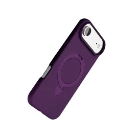 Newface Apple Iphone 17 Air Regal Magsafe Standlı Kapak - Derin Mor