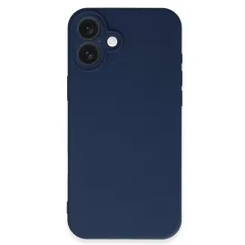 Newface Iphone 16 Kılıf First Silikon - Lacivert