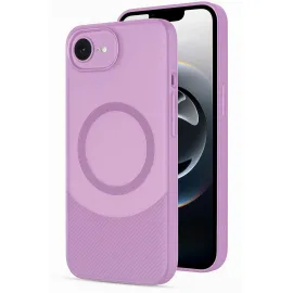 Newface Iphone 16E Kılıf Maya Karbon Kapak - Mürdüm