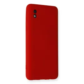 Newface Samsung Galaxy A01 Core Kılıf Nano Içi Kadife Silikon - Kırmızı