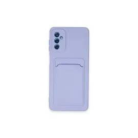 Newface Samsung Galaxy A14 4G Kılıf Kelvin Kartvizitli Silikon - Lila