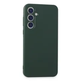Newface Samsung Galaxy A55 5G Kılıf First Silikon - Koyu Yeşil