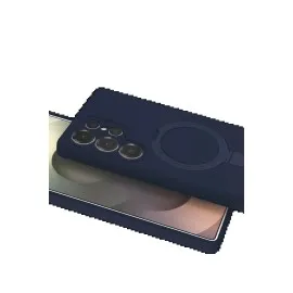Newface Samsung Galaxy S24 Ultra Regal Magsafe Standlı Kapak - Lacivert
