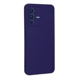 Newface Vivo V23 5G Kılıf Nano Içi Kadife Silikon - Mor