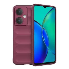 Newface Vivo Y27 Kılıf Optimum Silikon - Bordo
