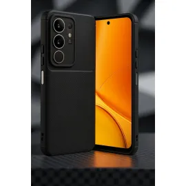 Newface Vivo Y29 4G Auto Focus Karbon Kapak - Siyah