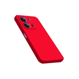 Newface Xiaomi Redmi 15C 4G Nano Içi Kadife Silikon - Kırmızı