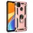 Newface Xiaomi Redmi 9C Kılıf Sofya Yüzüklü Silikon Kapak - Rose