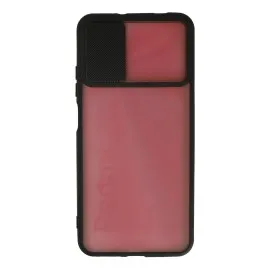 Newface Xiaomi Redmi 9T Kılıf Palm Buzlu Kamera Sürgülü Silikon - Siyah