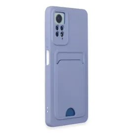 Newface Xiaomi Redmi Note 11 Pro Kılıf Kelvin Kartvizitli Silikon - Lila