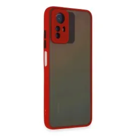 Newface Xiaomi Redmi Note 12S Kılıf Montreal Silikon Kapak - Kırmızı