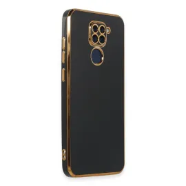 Newface Xiaomi Redmi Note 9 Kılıf Volet Silikon - Siyah