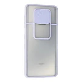 Newface Xiaomi Redmi Note 9 Pro Kılıf Palm Buzlu Kamera Sürgülü Silikon - Lila