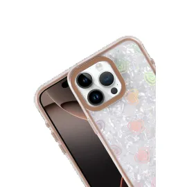 Newface Apple Iphone 15 Lumi Desenli Kapak - Çöl Titanyum