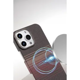 Newface Apple Iphone 16 Pro Max Vega Magsafe Kapak - Çöl Titanyum