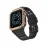 Newface Apple Watch 42Mm Kr401 Silikon Kordon - Siyah-Rose