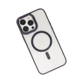 Newface Iphone 13 Pro Kılıf Room Magneticsafe Silikon - Derin Mor