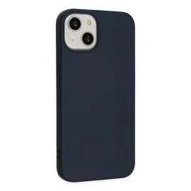 Newface Iphone 14 Kılıf Nano Içi Kadife Silikon - Lacivert