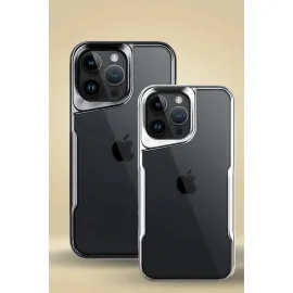 Newface Iphone 14 Pro Max Kılıf Boyi Silikon Kapak - Derin Mor