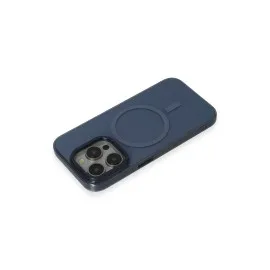 Newface Iphone 15 Pro Max Kılıf Anka Pc Magneticsafe Sert Metal Kapak - Lacivert