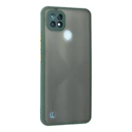Newface Realme C21 Kılıf Montreal Silikon Kapak - Yeşil