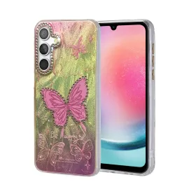 Newface Samsung Galaxy A24 4G Kılıf Blade Aynalı Desenli Kapak - Desen 5