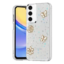 Newface Samsung Galaxy A35 5G Fiyonk Desenli Kapak - Desen 10