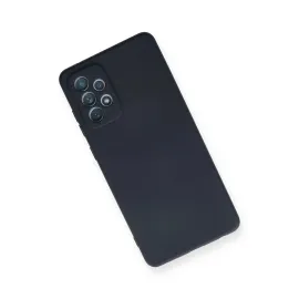 Newface Samsung Galaxy A72 Kılıf Nano Içi Kadife Silikon - Lacivert