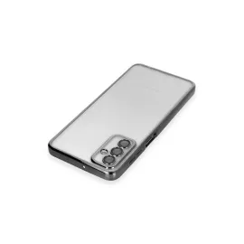 Newface Samsung Galaxy M23 Kılıf Razer Lensli Silikon - Siyah