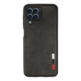 Newface Samsung Galaxy M33 Kılıf Loop Deri Silikon - Siyah