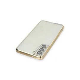 Newface Samsung Galaxy S21 Fe Kılıf Razer Lensli Silikon - Gold