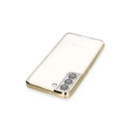 Newface Samsung Galaxy S22 Kılıf Razer Lensli Silikon - Gold