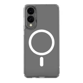 Newface Samsung Galaxy S25 Edge Kılıf Magneticsafe Şeffaf Silikon - Şeffaf